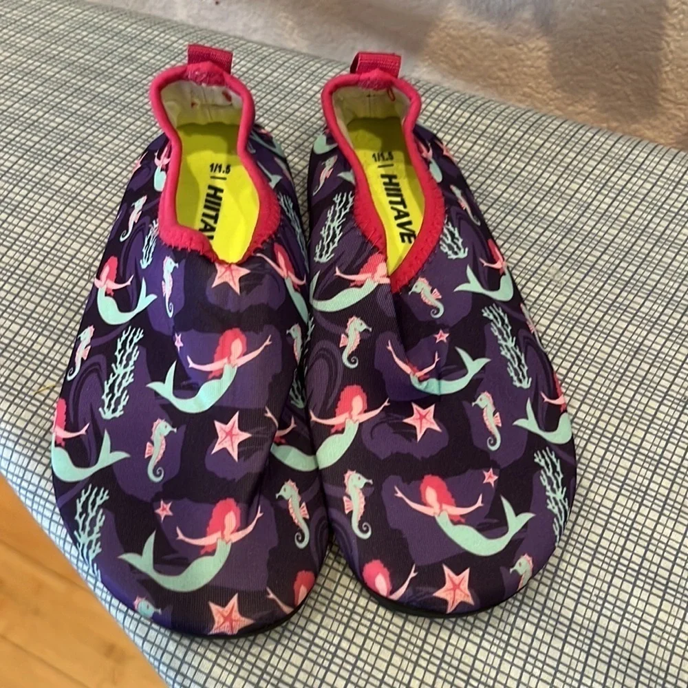 Hiitave Kids Water Shoes Non-Slip Beach Swim Barefoot Aqua Pool Socks
